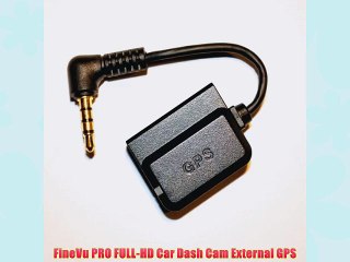 FineVu PRO FULL-HD Car Dash Cam External GPS