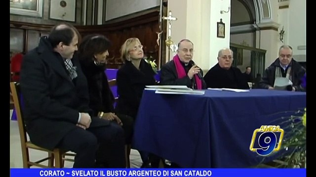 CORATO | Svelato il busto di San Cataldo