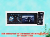 Multi-DVD Player for Car Entertainment AM/FM/DVD/CD/MP3 w/ 3.5'' TFT Color Screen
