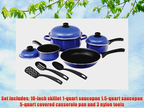 Granite Ware F5278-2 10-Piece Cookware Set Blue