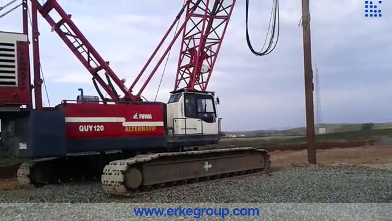 ERKE Group, Fuwa QUY 120 Vinç, Alternatif İnşaati Kırıkkale Hızlı Tren Projesi, www erkegroup com