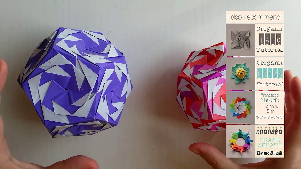 Origami Tornado Kusudama Tutorial