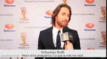 Sebastián Rulli emocinado y agradecido con su publico y su premio tvynovelas 2015 como mejor actor protagonico