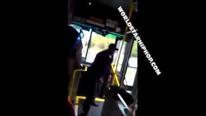 Une femme se prend un Uppercut par un chauffeur de bus !