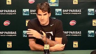 BNP Paribas Open  Roger Federer Third Round Press Conference