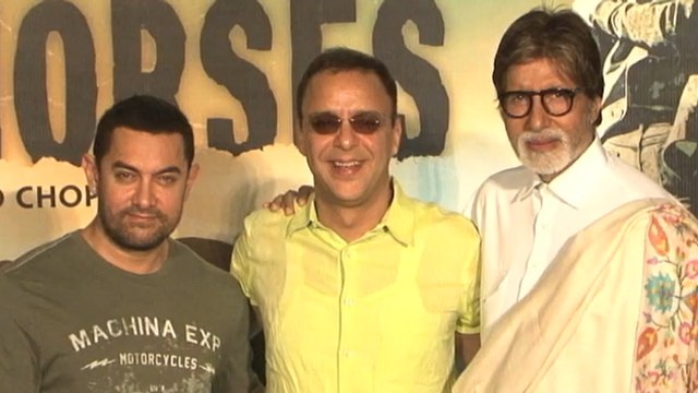 Aamir Khan & Amitabh Bachchan At The Trailer Launch Of 'Broken Horses'