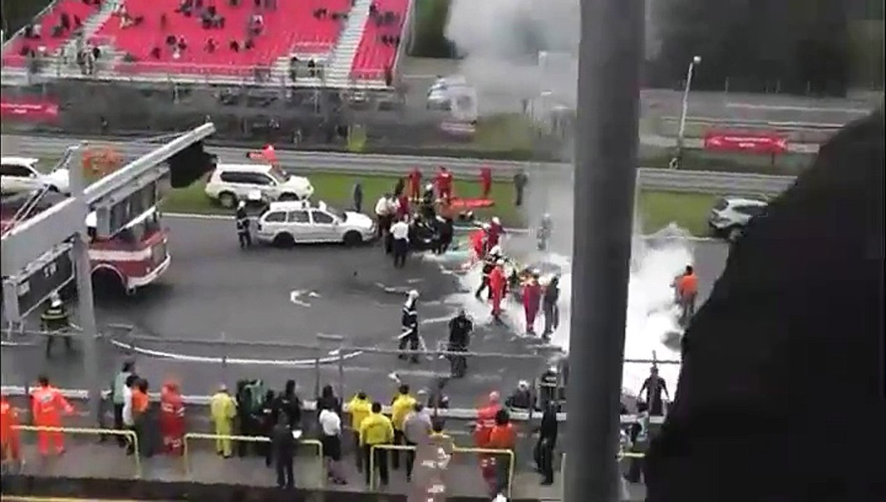 Un crash en Lamborghini Gallardo sur circuit