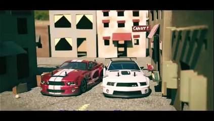 Courses poursuite en voiture radio-commandés