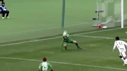 Shaolin Soccer In Real Life  Incredibly Funny Assist From Player Lying On The Field