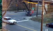 Hit-And-Run Driver Caught On Camera At Infamous 11 Foot 8 Bridge
