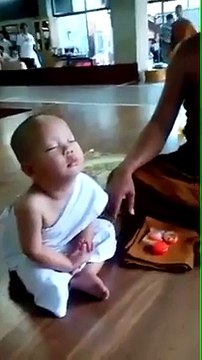 sleeping baby in temple - sleeping buddha