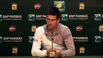 Indian Wells 2014 Tuesday Interview Djokovic