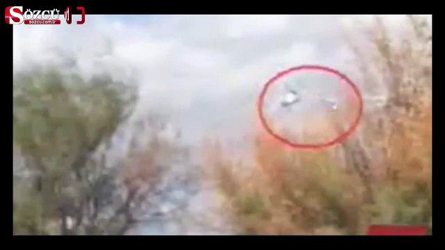 Helikopterlerin çarpışma anı böyle kaydedildi!