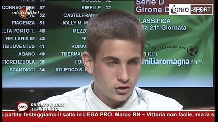 Icaro Sport. Filippo Berardi ospite a Calcio.Basket