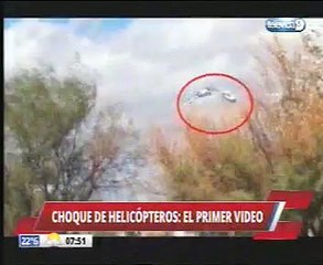 Dos helicópteros colisionan en Argentina mientras grababan un reality show