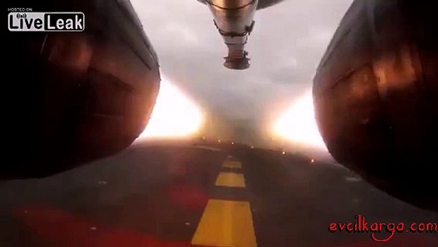 Mig-29'un uçak gemisinden kalkış anı