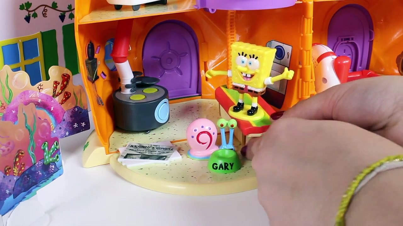 SpongeBob SquarePants Pineapple House Playset with Gary Snail Bob Esponja  Губка Боб Toy Videos - video Dailymotion