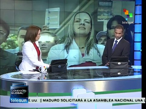 Víctimas de Guarimbas acuden al parlamento de Francia