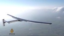 First solar-powered plane set to take off... شمسی توانائی سے  چلنے والا جہاز
