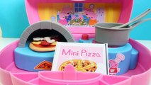 Peppa Pig Pizzeria Playset Pizza Shop Carry Case PlayDoh Chef Peppa Nickelodeon Unboxingsu