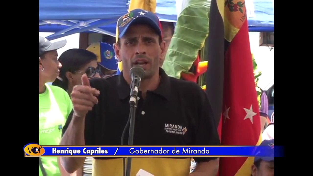 Capriles: "Yo le pido que me levante la mano a quien le alcanzan los reales"