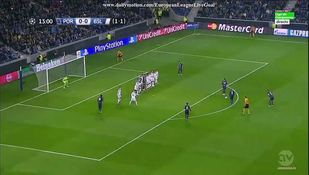 Yacine Brahimi 1_0 Free Kick _ Porto - Basel 10.03.2015 HD