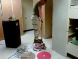 Marine Buffing the Floor | Funny Videos