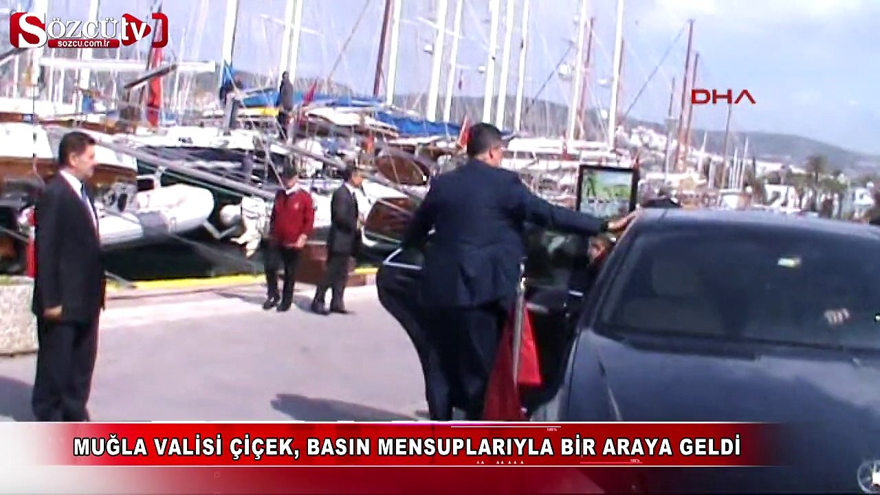 Muğla valisi Çiçek, basın mensuplarıyla bir araya geldi