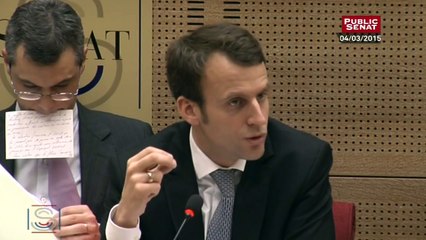 Audition d'Emmanuel Macron sur le projet de loi pour la croissance - Audition