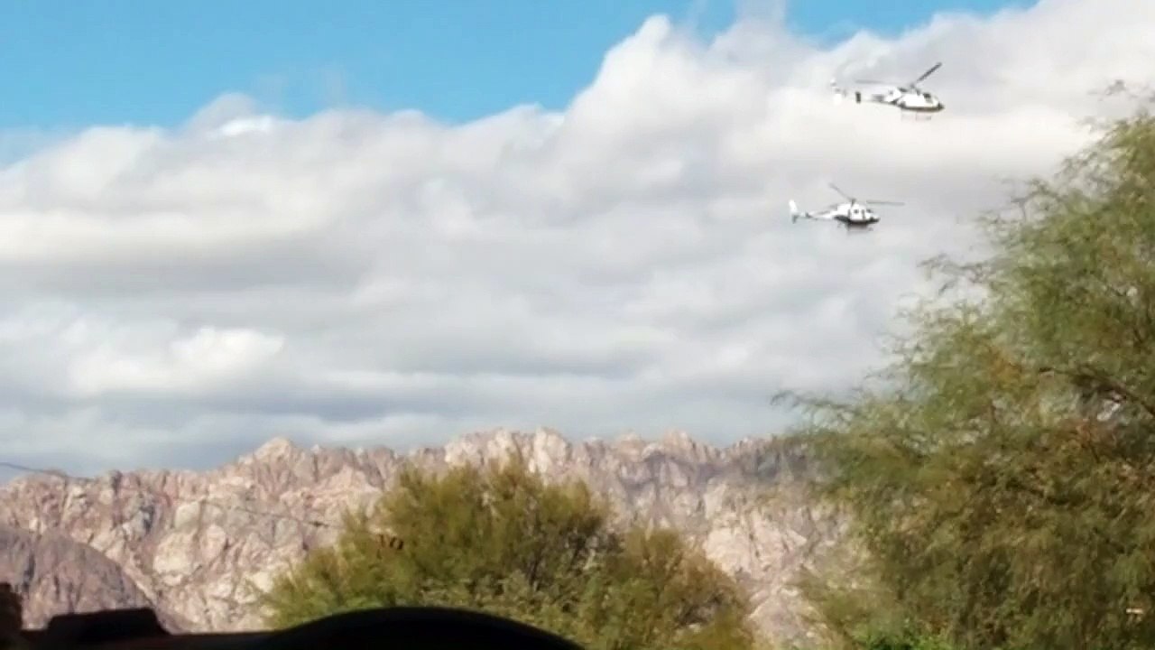 Así fue el choque de helicópteros en Argentina