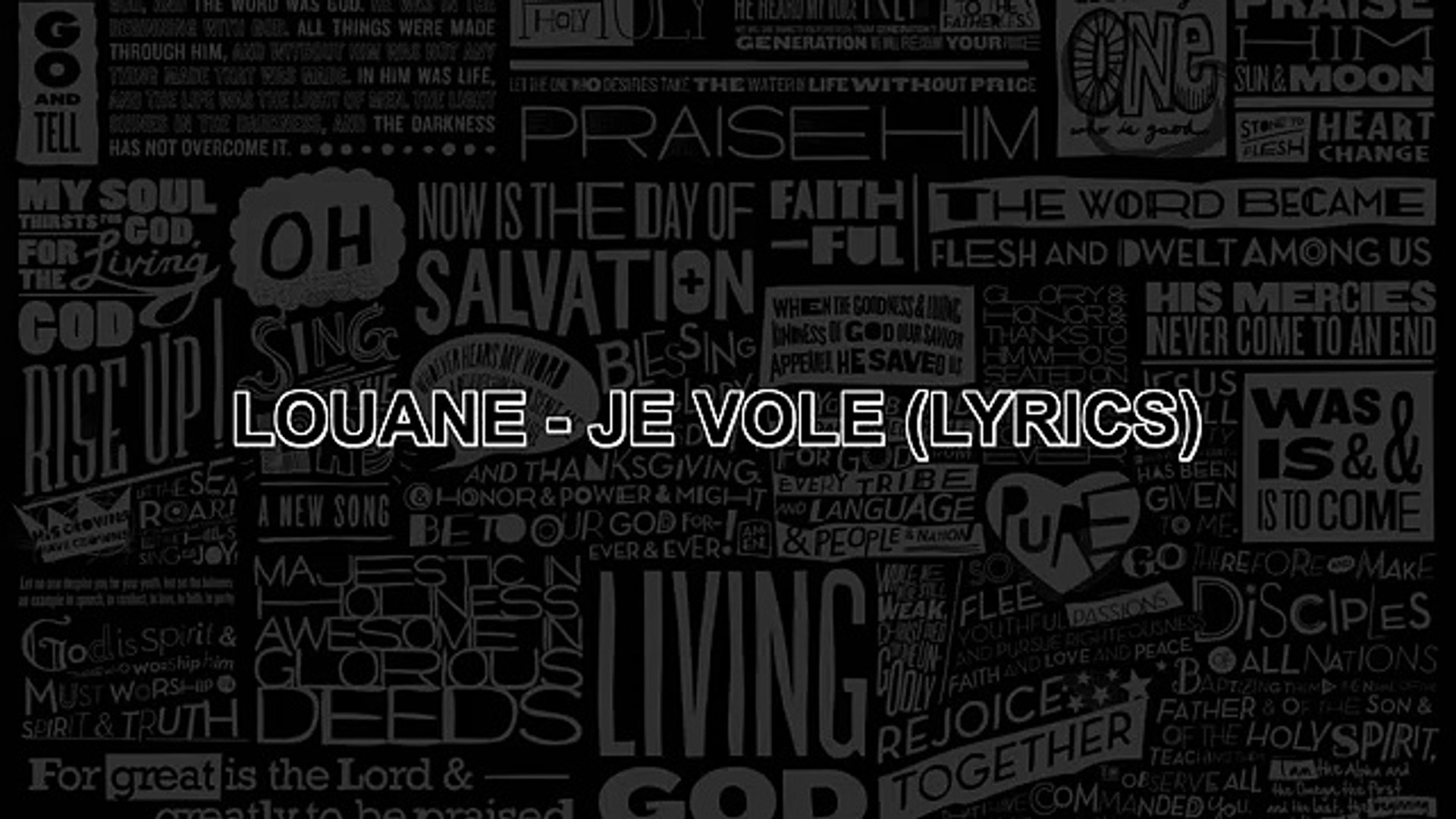 LOUANE - JE VOLE (LYRICS) - Vidéo Dailymotion