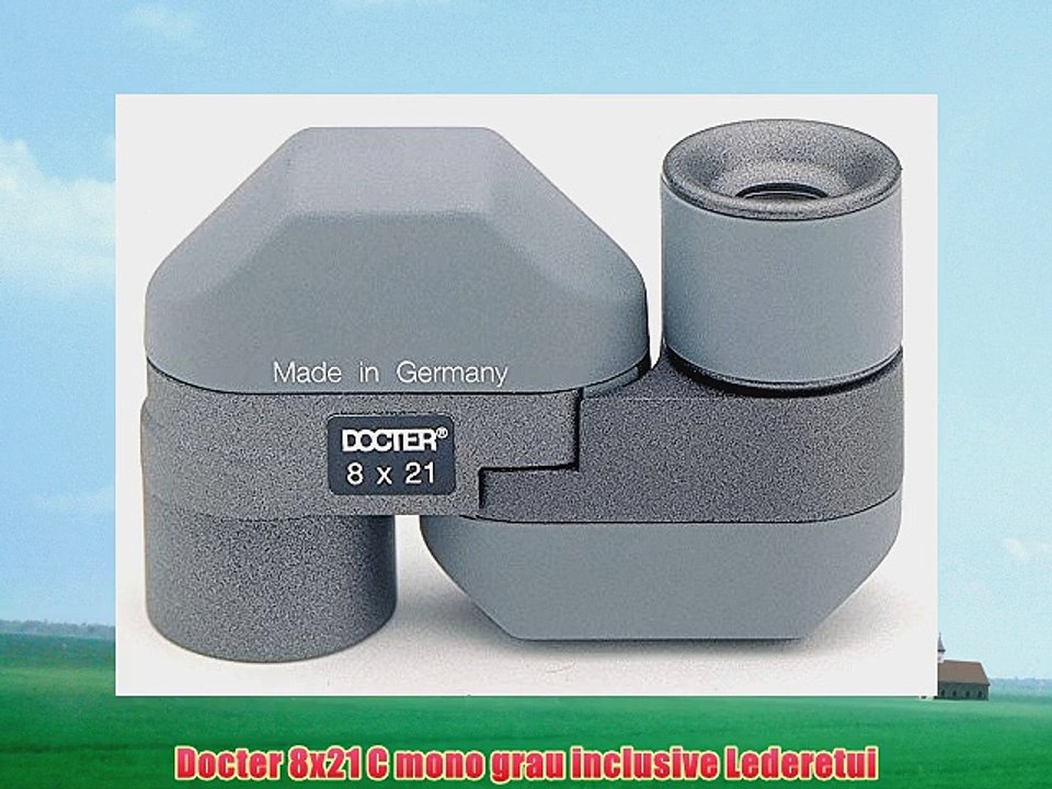 Docter 8x21 C mono grau inclusive Lederetui