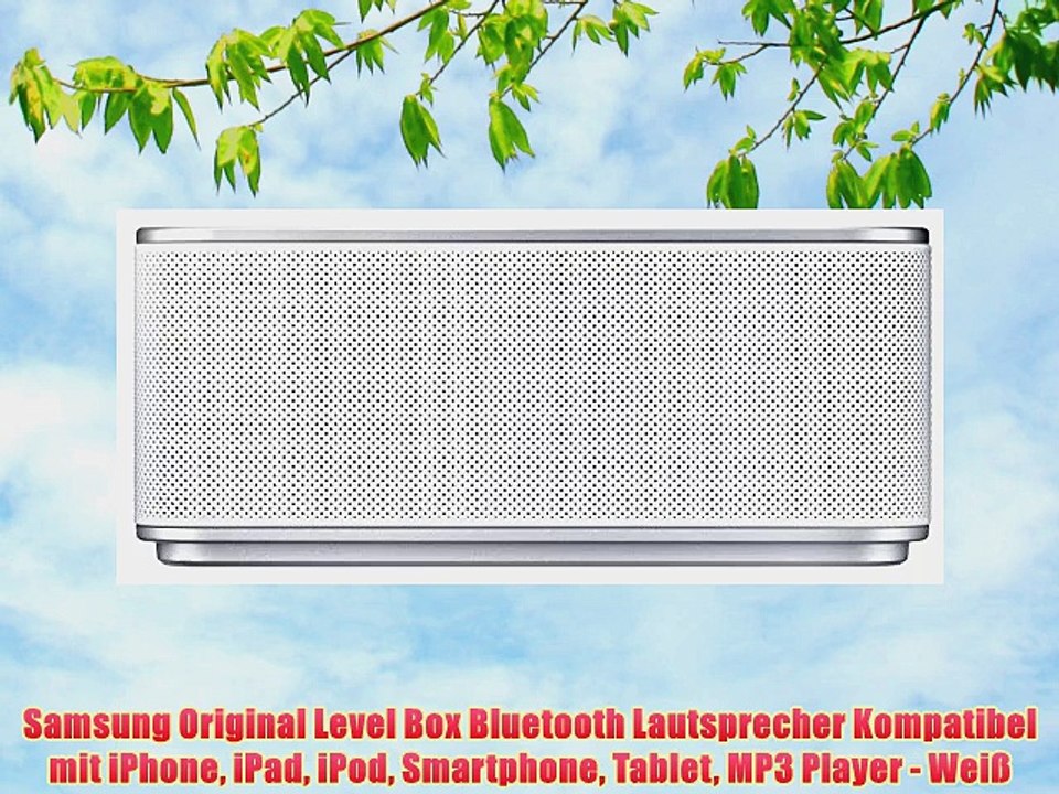 Samsung Original Level Box Bluetooth Lautsprecher Kompatibel mit iPhone iPad iPod Smartphone