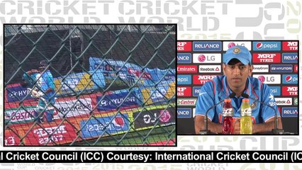 Dhoni reacts on Shikhar Dhawans 100 vs Ireland