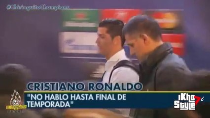 Cristiano Ronaldo no hablara con la prensa hasta final de temporada tras perder vs Schalke 2015‬ - HD