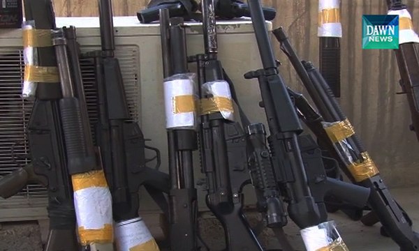 Rangers recover illegal weapons from MQM's 'Nine-Zero' headquarters