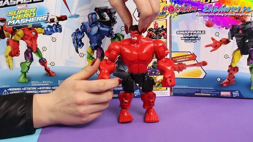 Red Hulk / Czerwony Hulk - Super Hero Mashers - Marvel - Hasbro - A8902  A6833 - Recenzja - video Dailymotion