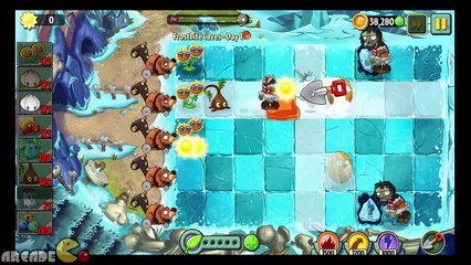 Plants vs Zombies 2 Frostbite Caves Day 1 Unlocked Hot Potato Walkthrough Gameplay