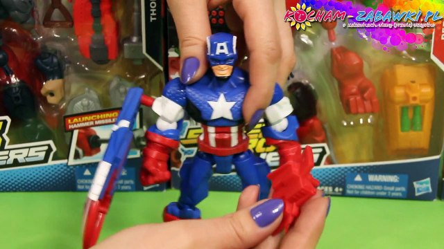 Captain America / Kapitan Ameryka - Super Hero Mashers - Marvel - Hasbro - B0694 A6833 - Recenzja