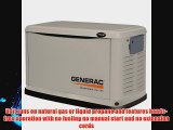 Generac 6439  11000 Watt Air-Cooled Steel Enclosure Liquid Propane/Natural Gas Powered Standby