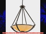 42615OZ Carthage 3LT Pendant Olde Bronze Finish with Marbled Onyx Glass