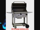 Bull Outdoor Products 67531 Bison Charcoal Stainless Steel Grill with Cart
