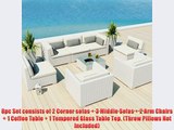 Uduka Outdoor Patio Furniture White Wicker Set Daly 8 Off White All Weather Couch