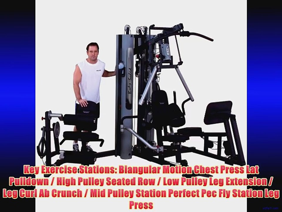 Body Solid G10B-LP Bi-Angular Gym with Leg Press Attachment