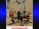 Powerline Home Gym with Leg Press Grey/Black
