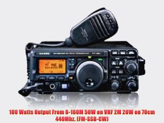 Yaesu FT-897D All-Mode HF thru UHF Transceiver AM-FM-CW-USB-LSB
