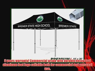 Eurmax Commerical Grade Custom Printed Canopy Trade Show Fair Tent (10x20)