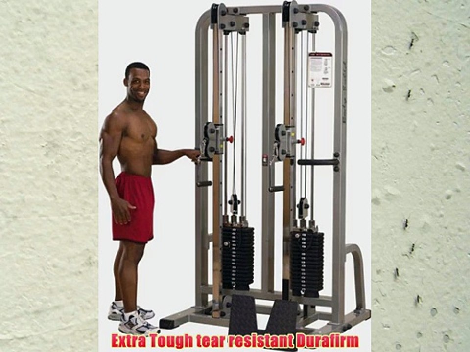 Body Solid Pro Club Line SDC2000G1 Dual Cable Column with Dual 160-Pound Weight Stacks