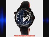 TAG Heuer Men's CAV5185.FC6237 Grand Carrera Leather Strap Chronograph Black Dial Watch
