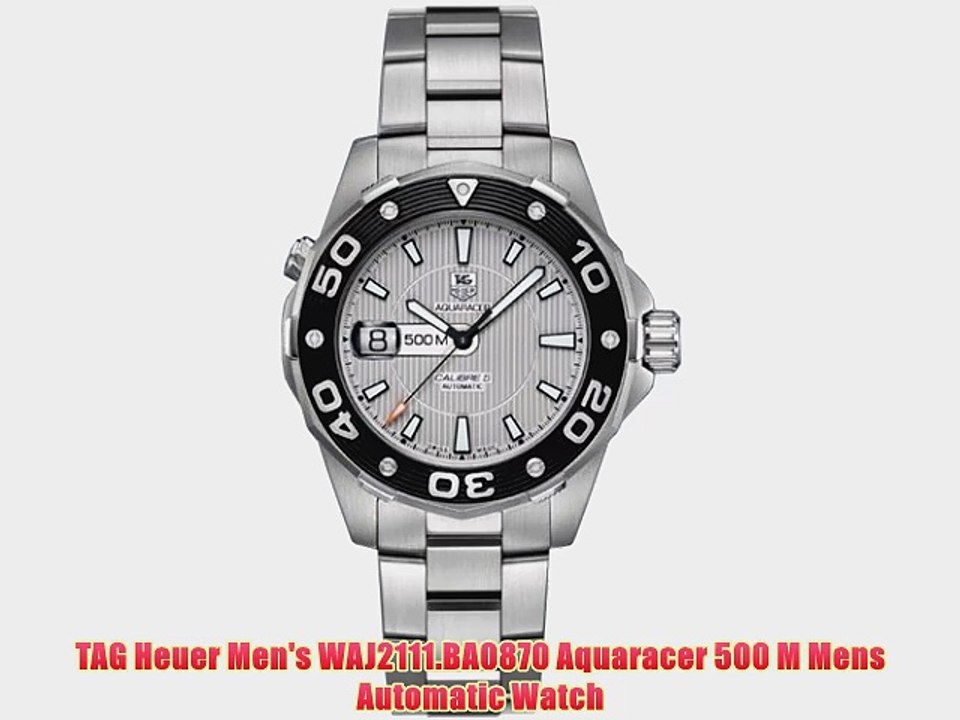TAG Heuer Men's WAJ2111.BA0870 Aquaracer 500 M Mens Automatic Watch